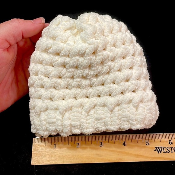 Handmade Other - NWT Baby Beanie Hat Handmade Knitted Newborn, Buttercream color, super soft